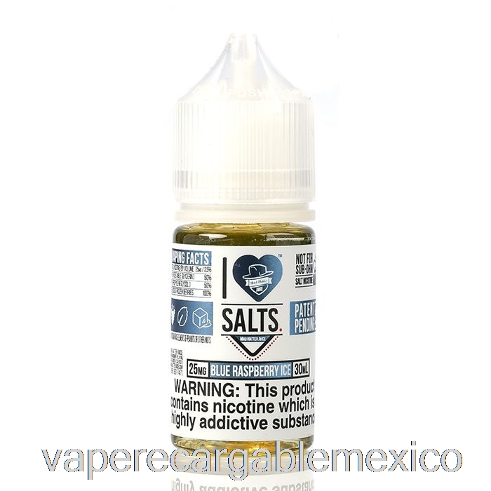 Vape Recargable Hielo Frambuesa Azul - I Love Salts - 30ml 50mg